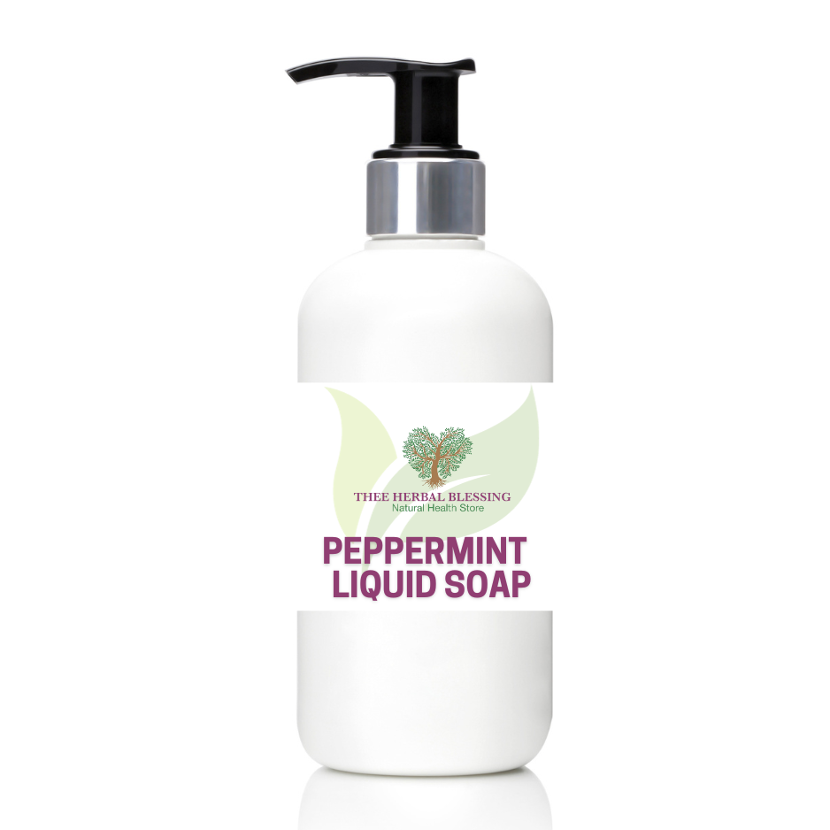 Peppermint Liquid Black Soap