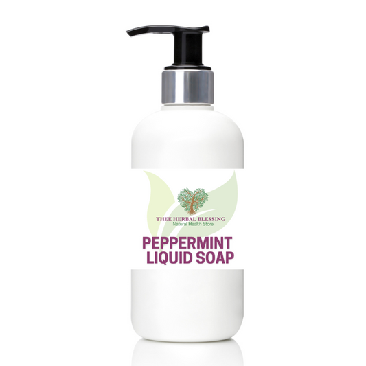 Peppermint Liquid Black Soap