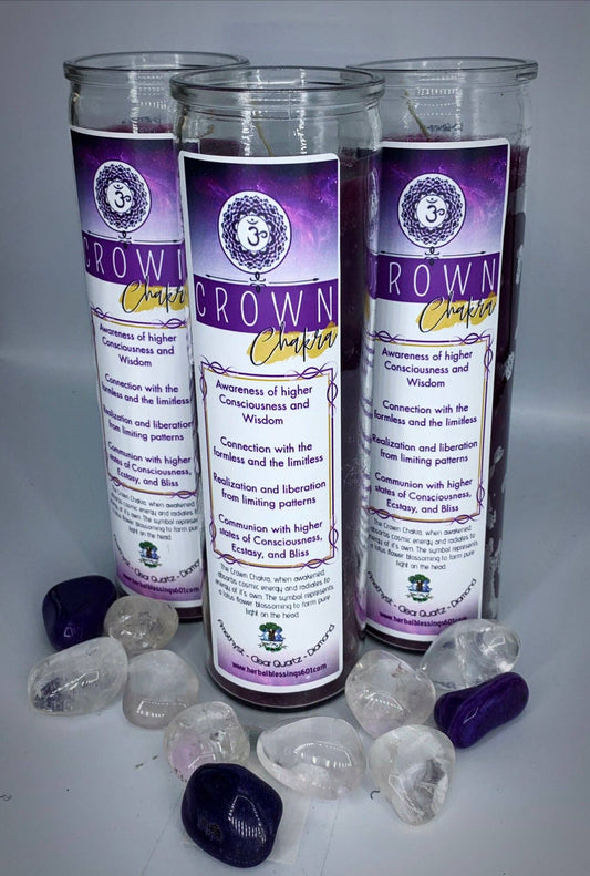 7 Day Purple Crown Chakra Candle